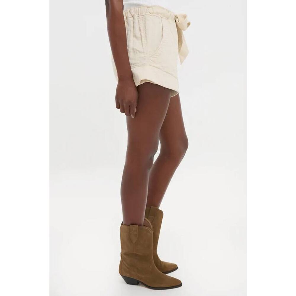 Isabel Marant Birva Drawstring Shorts in Ecru 34 US 2 - Picture 2 of 4